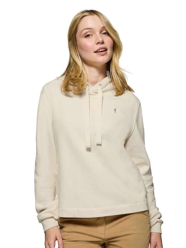Polo Club Hoodie in Creme günstig kaufen