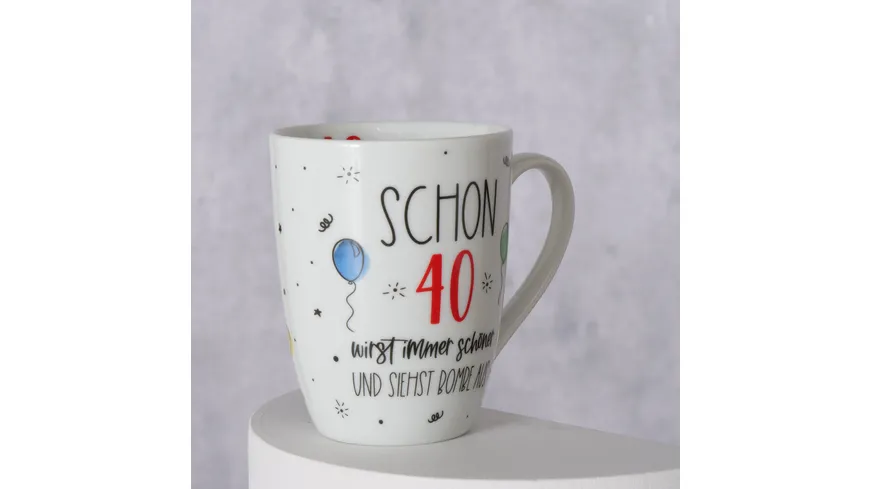 Boltze Tasse in Geschenkpackung 40.Geburtstag