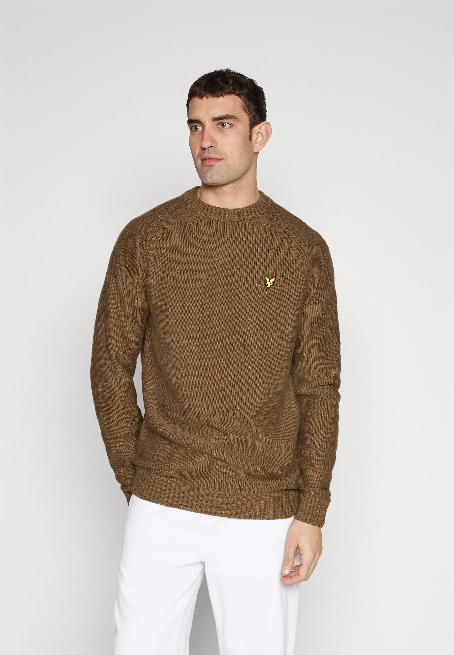 Suéter de cuello redondo raglán Donegal de Lyle & Scott