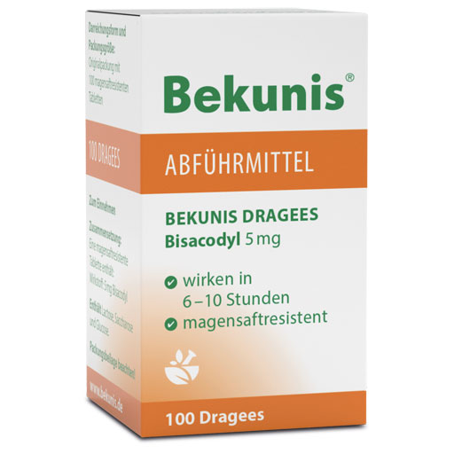 BEKUNIS Dragees Bisacodyl 5 mg magensaftres.Tabl.  100 St  Tabletten, magensaftresistent