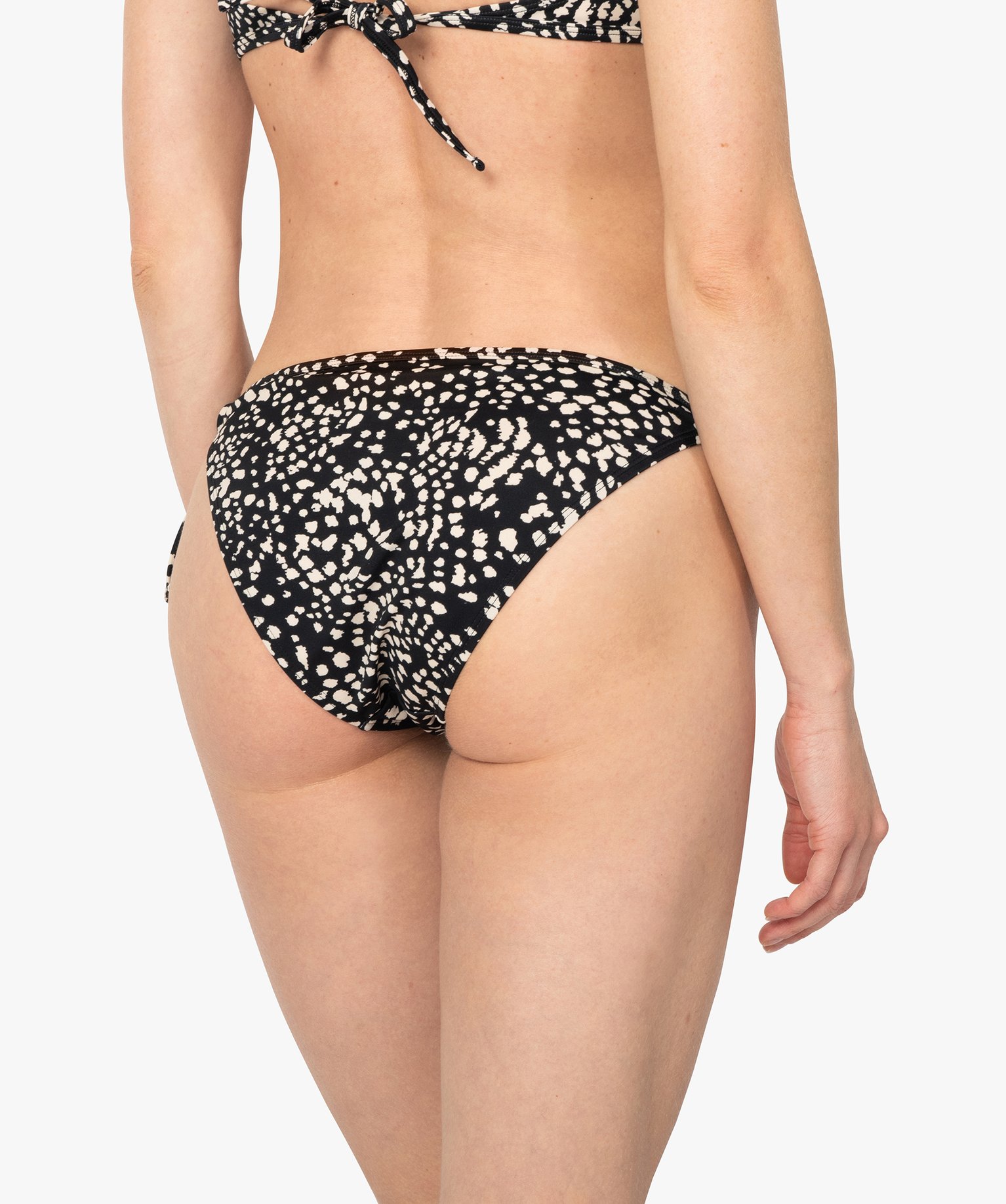 Bas de maillot de bain femme forme slip avec liens imprime | GEMO