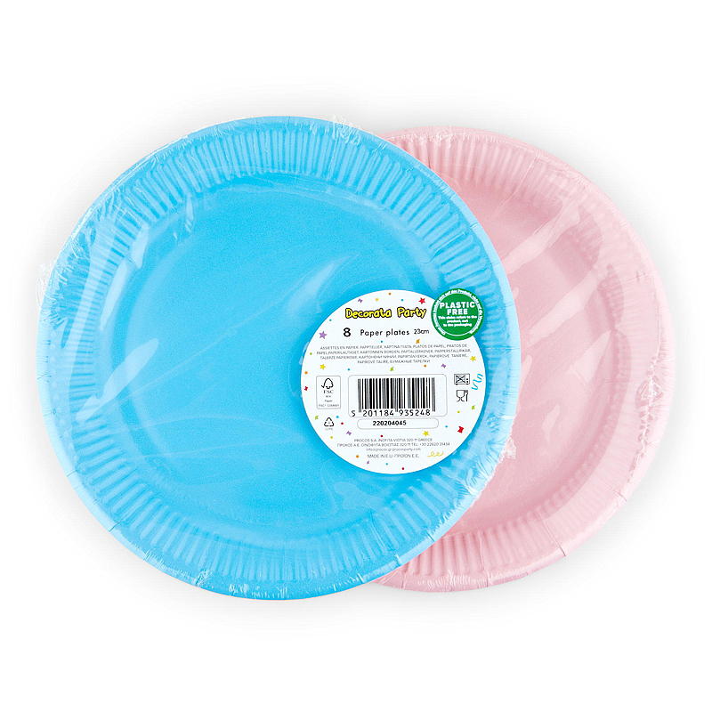 Tallerken 8-pk 23 cm