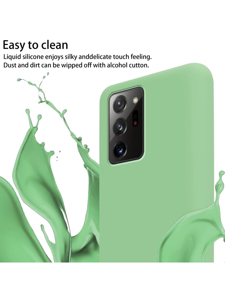 cadorabo Handykette für Samsung Galaxy NOTE 20 PLUS Hülle in LIQUID HELL GRÜN günstig kaufen onesize