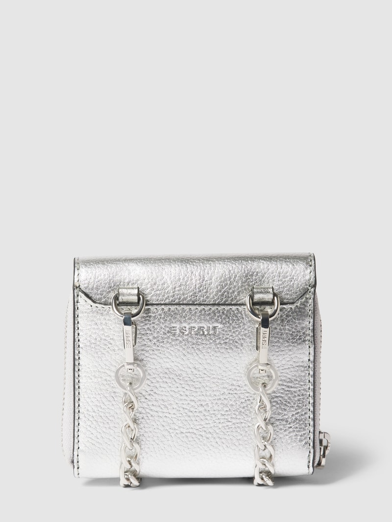 Portemonnaie aus Leder Modell 'K_Kosma' in silber