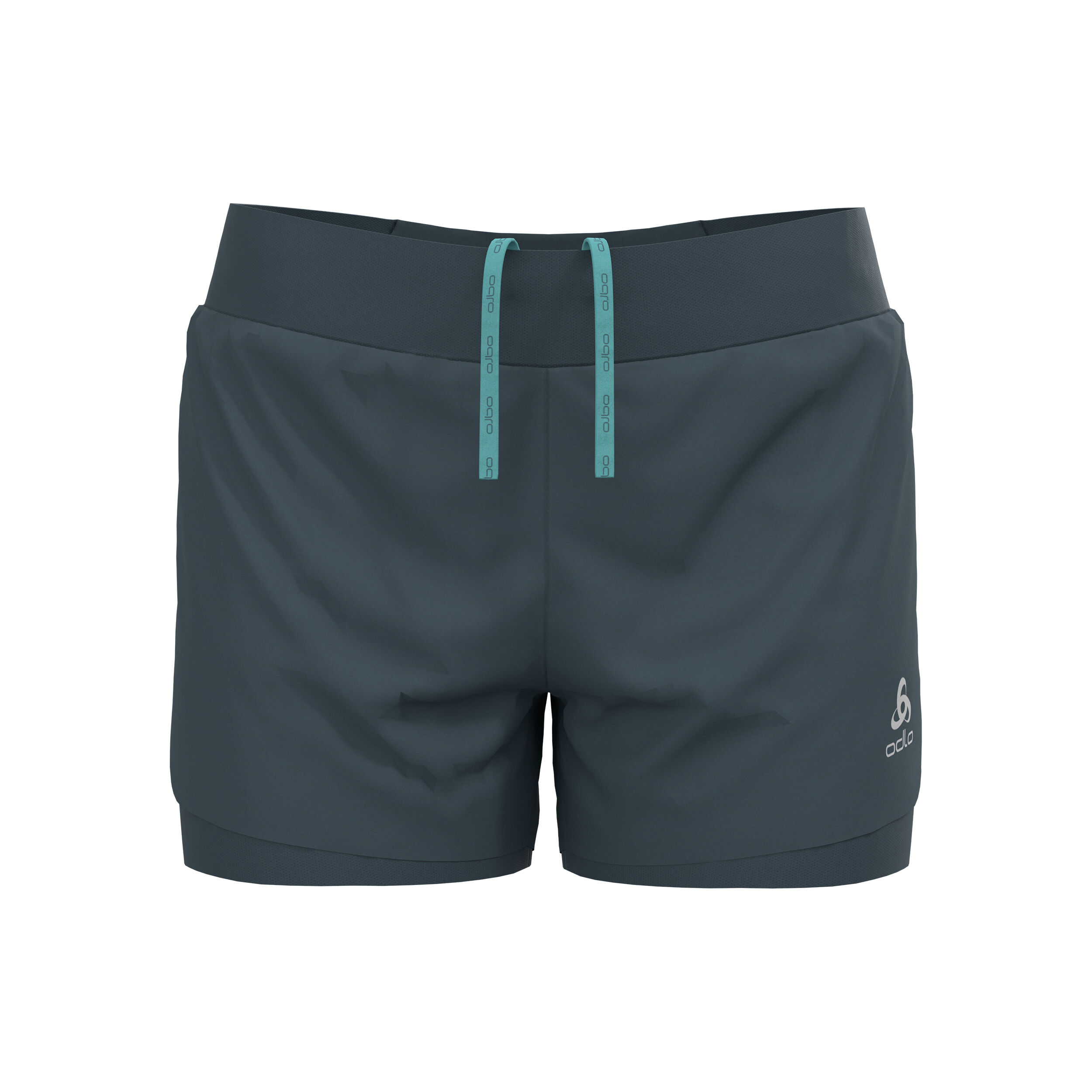 Zeroweight 3inch 2in1 Laufshorts Damen - Dunkelgrau