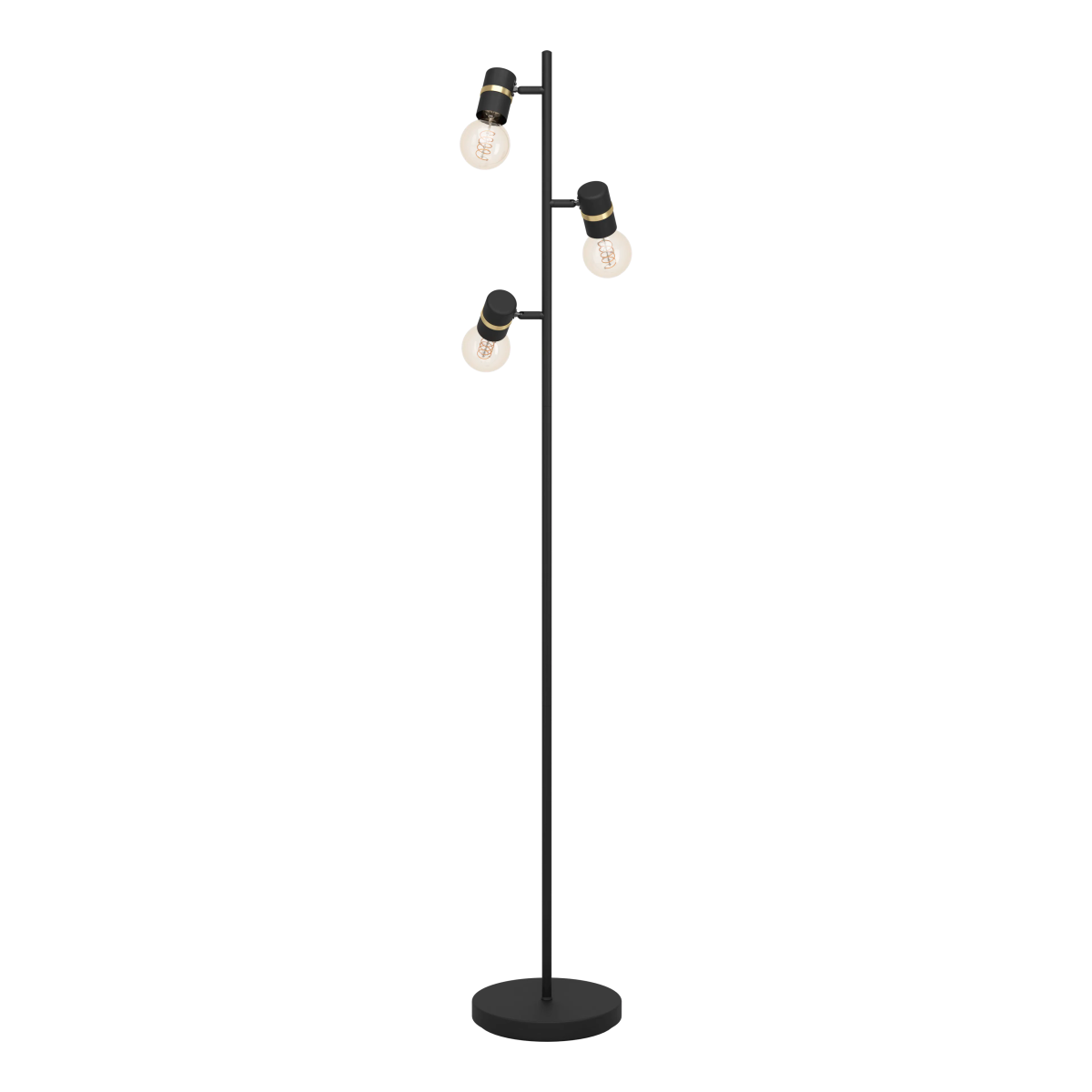 Roomio Stehleuchte No. 9809 Schwarz Messing