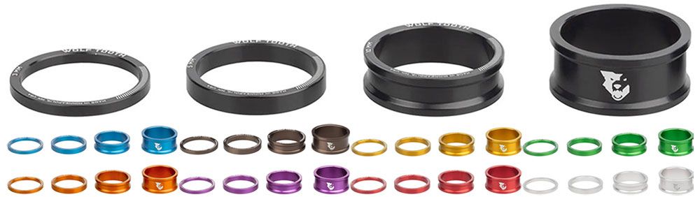 Wolf Tooth Components 3/5/10/15mm 4 Stk. Steuersatz Spacer kaufen | Bike-Discount