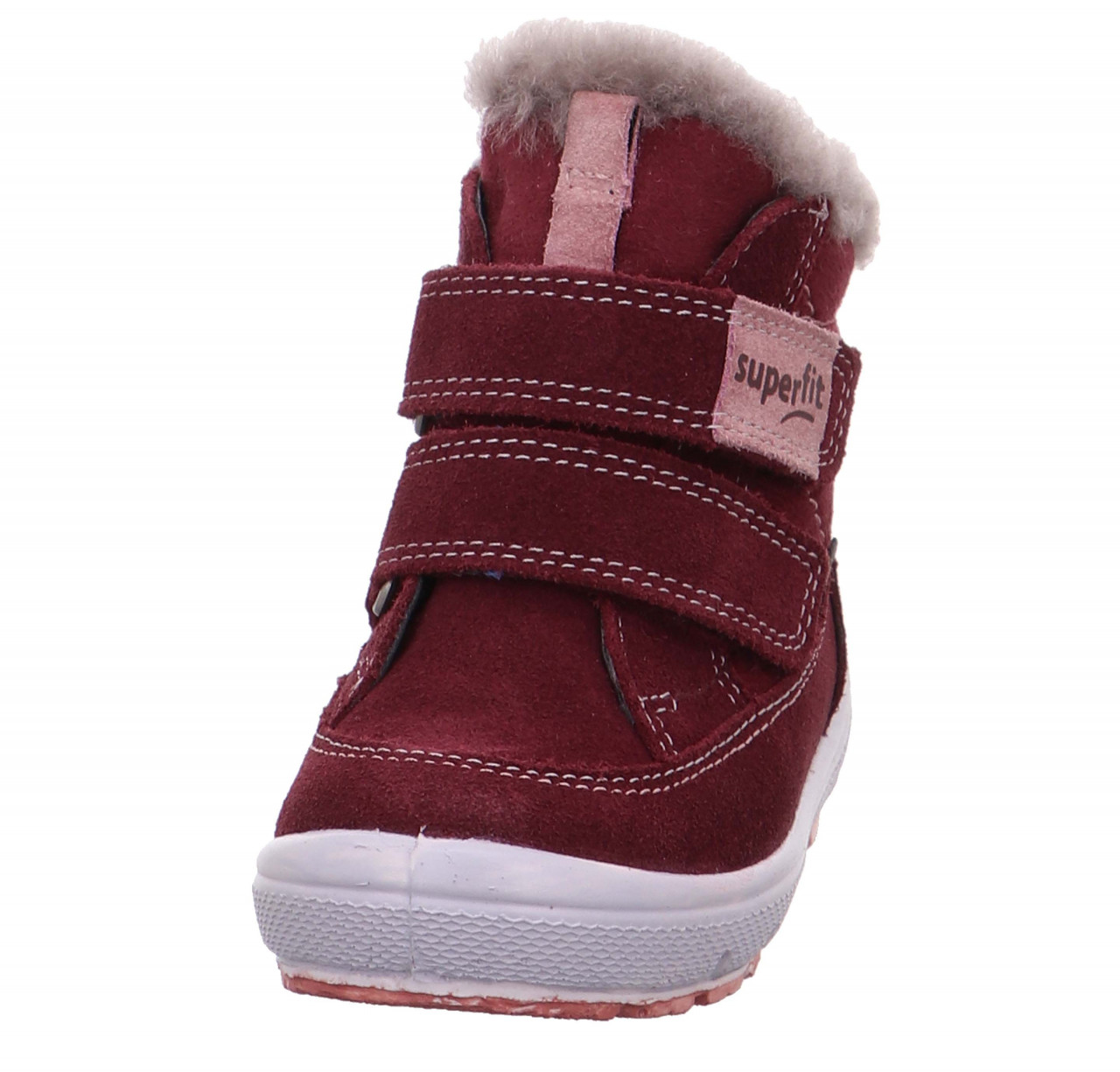 GROOVY - Rot/Rosa Boots mit Klettverschluss