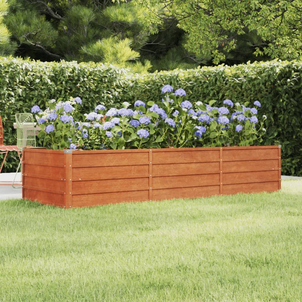 vidaXL Hochbeet Hochbeet Rostig 240x80x45 cm Cortenstahl (1 St)