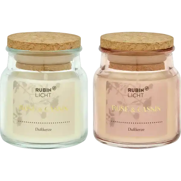 1-DOCHT DUFTGLAS Rose & Cassis