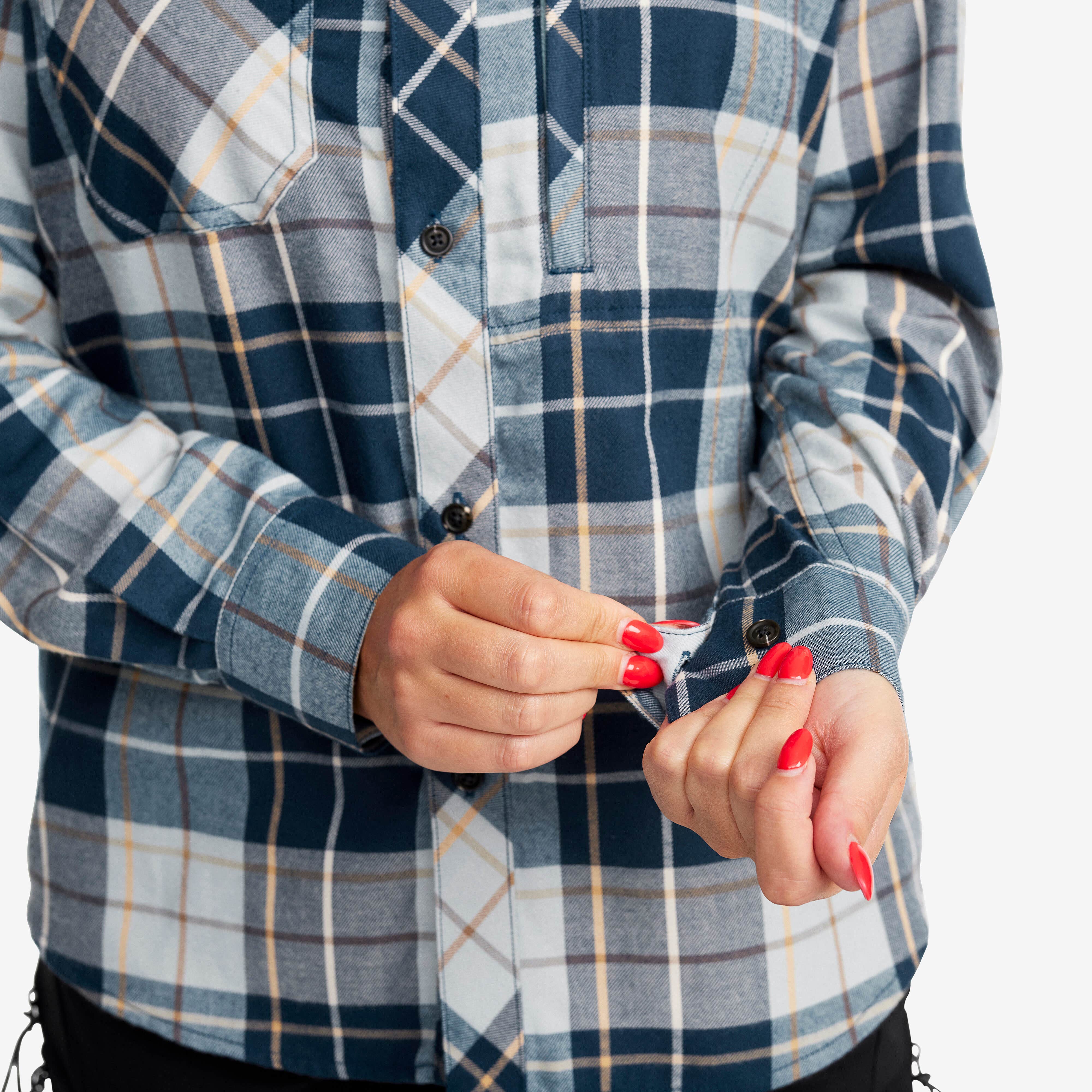 Flannel Shirt Femme Moonlit Ocean/Blueberry