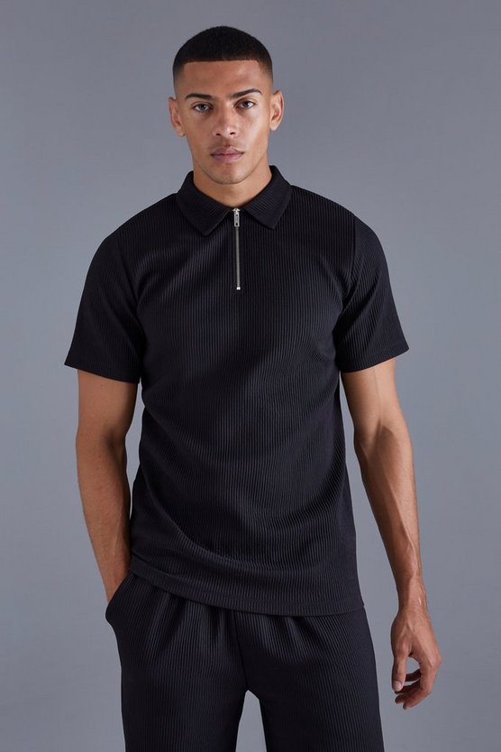 Poloshirt mit Reißverschluss