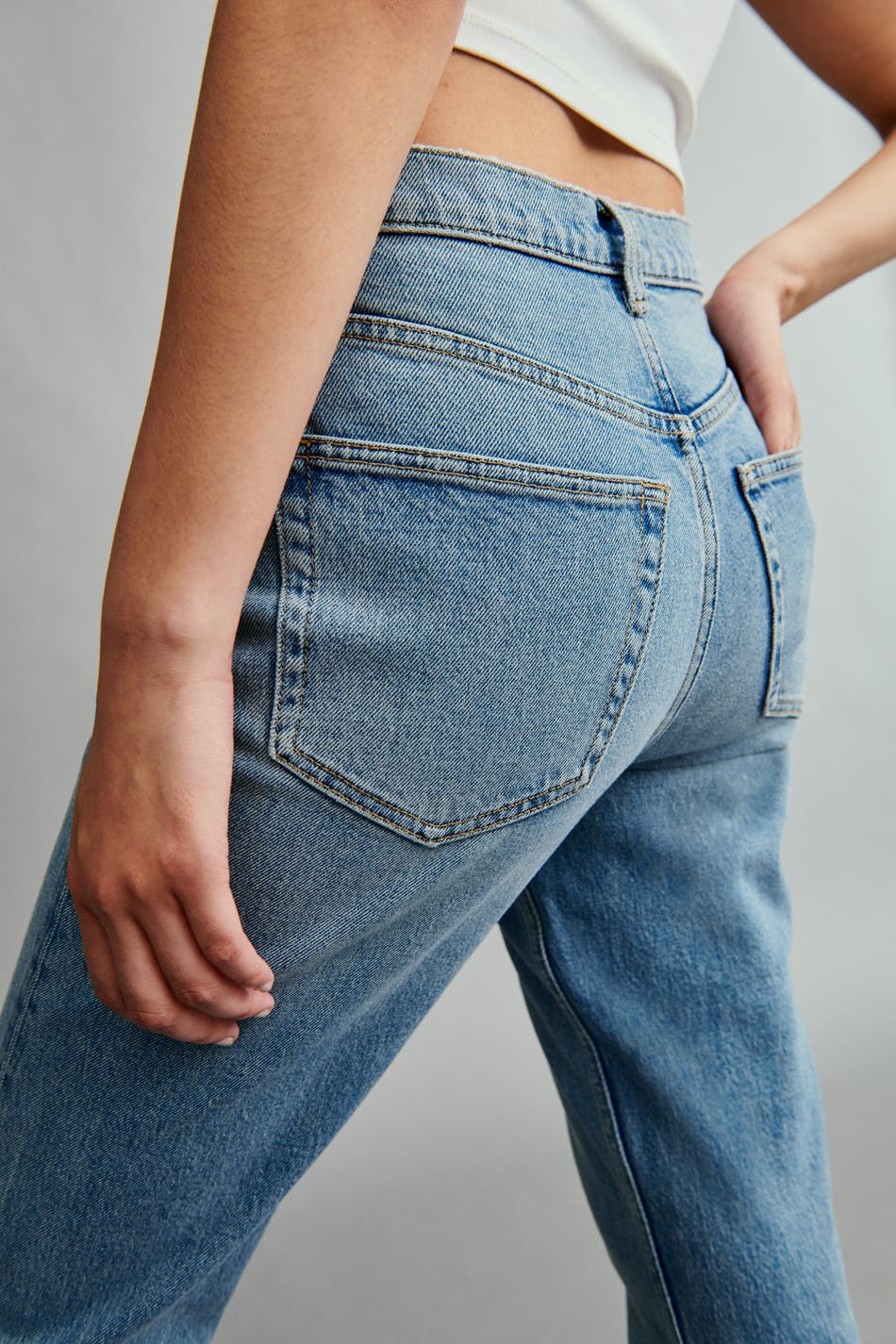 Straight slim jeans
