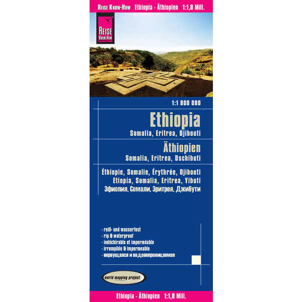 RKH WMP ÄTHIOPIEN, SOMALIA 1:1.800.000 - Straßenkarte