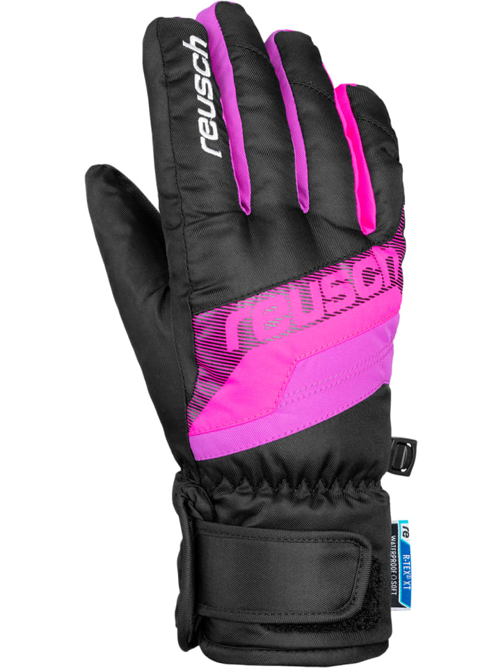 Reusch Fingerhandschuh Dario R-TEX XT Junior in black/pink glo günstig kaufen
