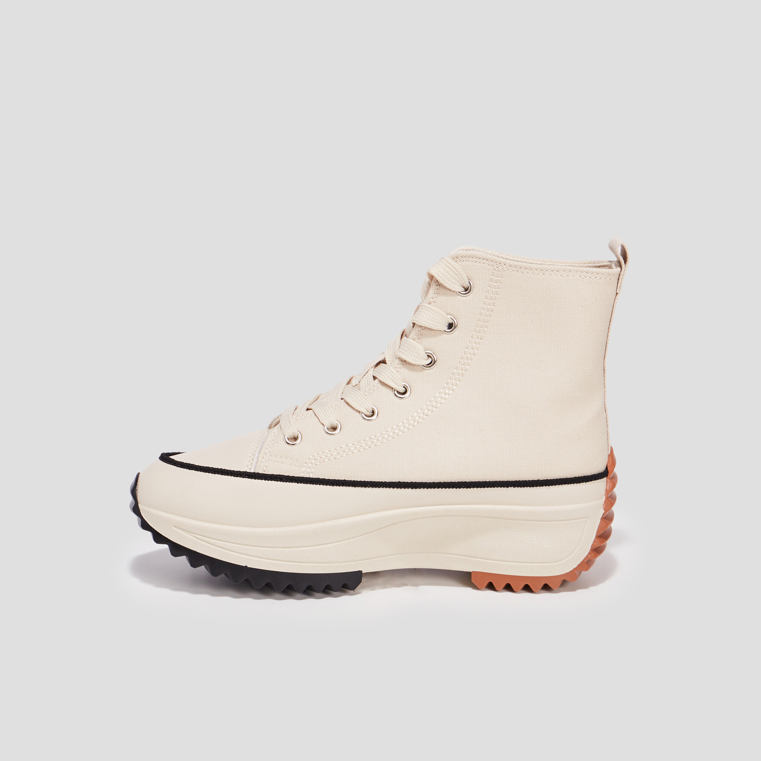 Baskets plateformes en toile Creeks sable femme | La Halle