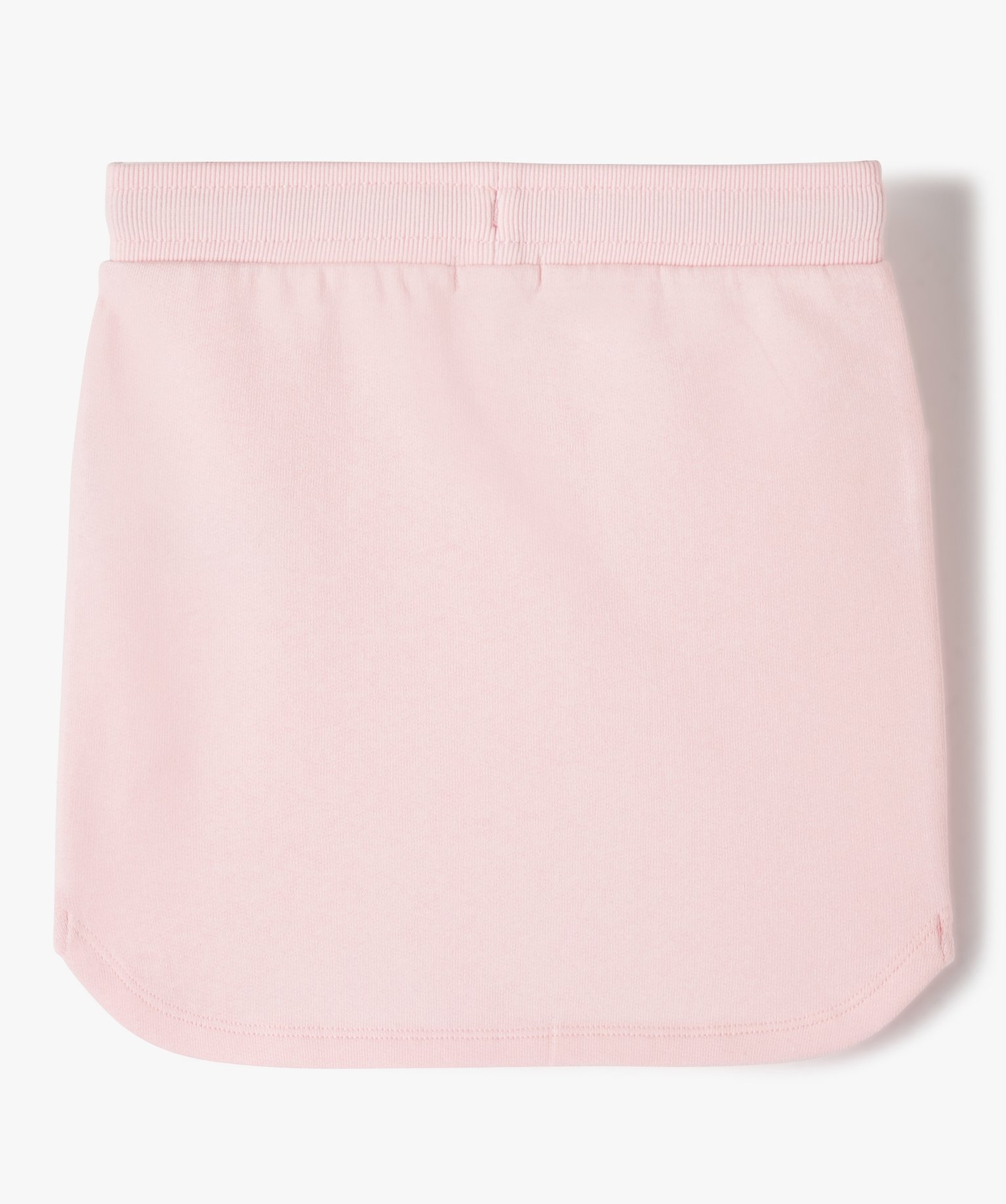 Jupe fille courte en maille jogging rose | GEMO