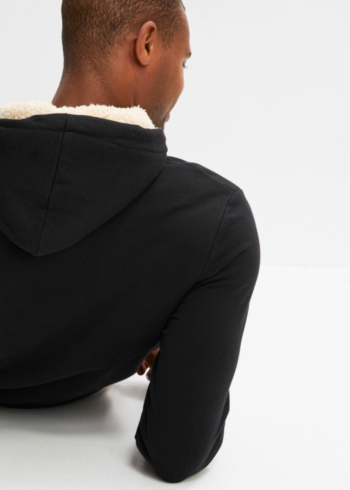 Thermo-Kapuzensweatshirt mit Teddyfutter