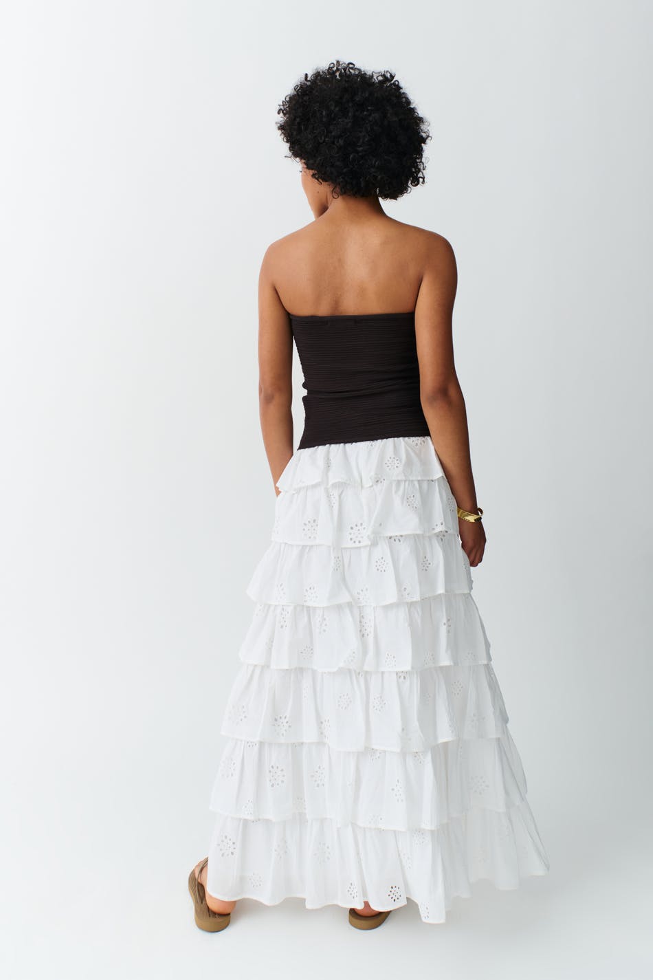 Embroderie maxi skirt