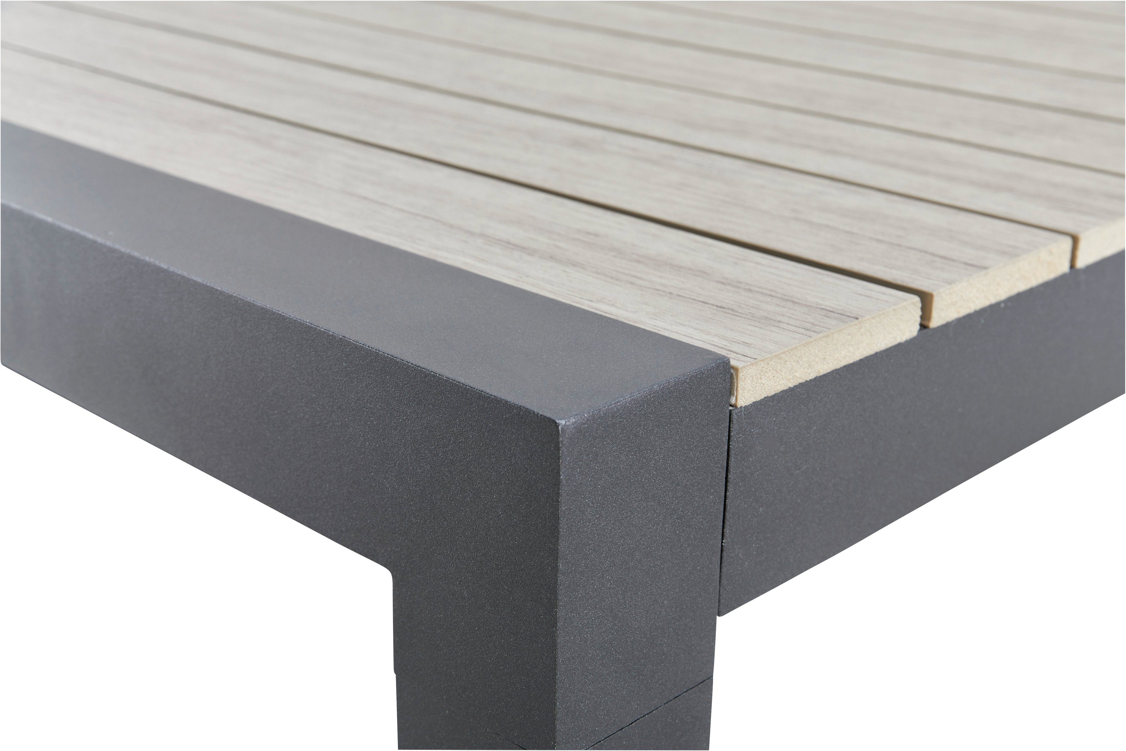 KONIFERA Garten-Essgruppe Alva, (Set, 13-tlg., Alu, Polyrattan), 6x Stuhl, 1 Tisch ausziehbar 205-275 cm