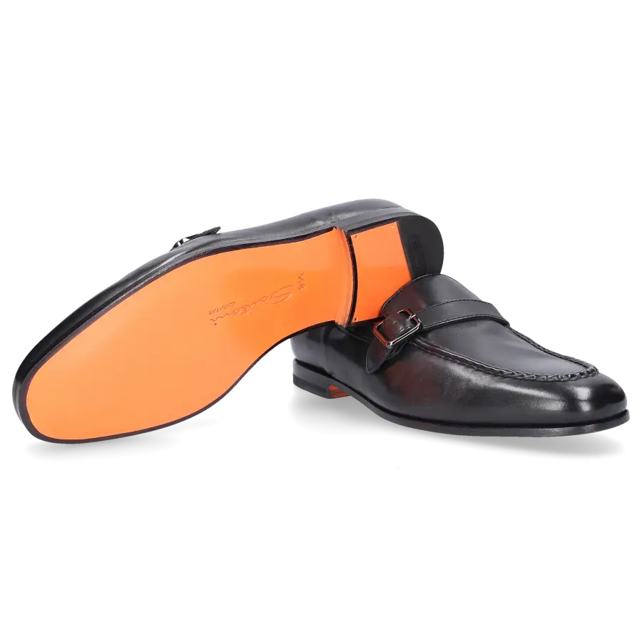 Santoni - Loafer 18005 Kalbsleder - schwarz