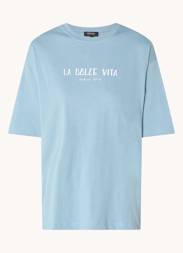 T-shirt Maggy del marchio Refined Department con stampa su entrambi i lati.