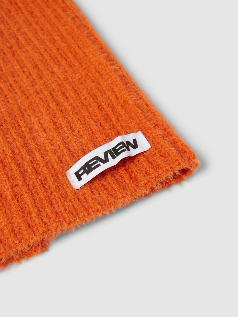 alaklava mit Label-Detail in orange