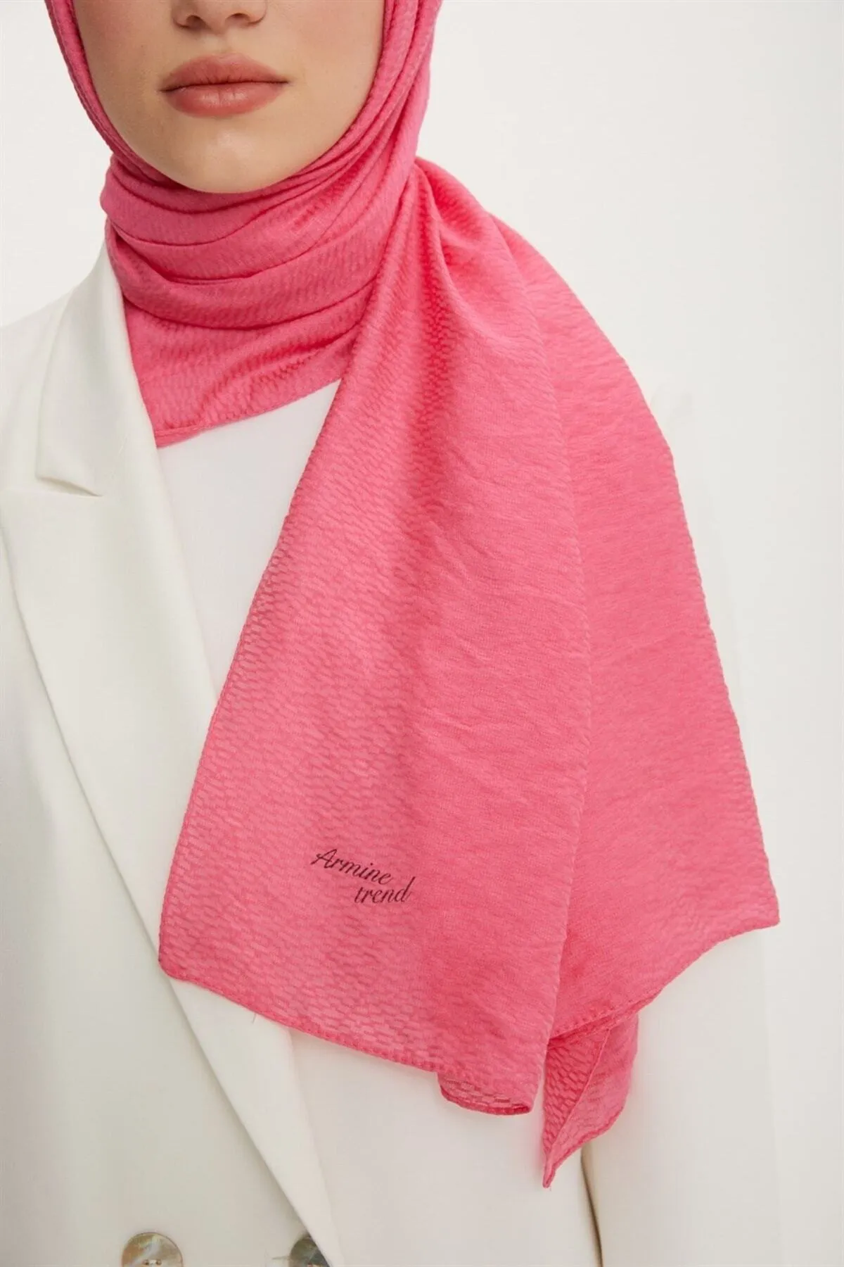 Armine  Trend Star Schal 3 Strukturiert – Ats3str-565 – Rosa