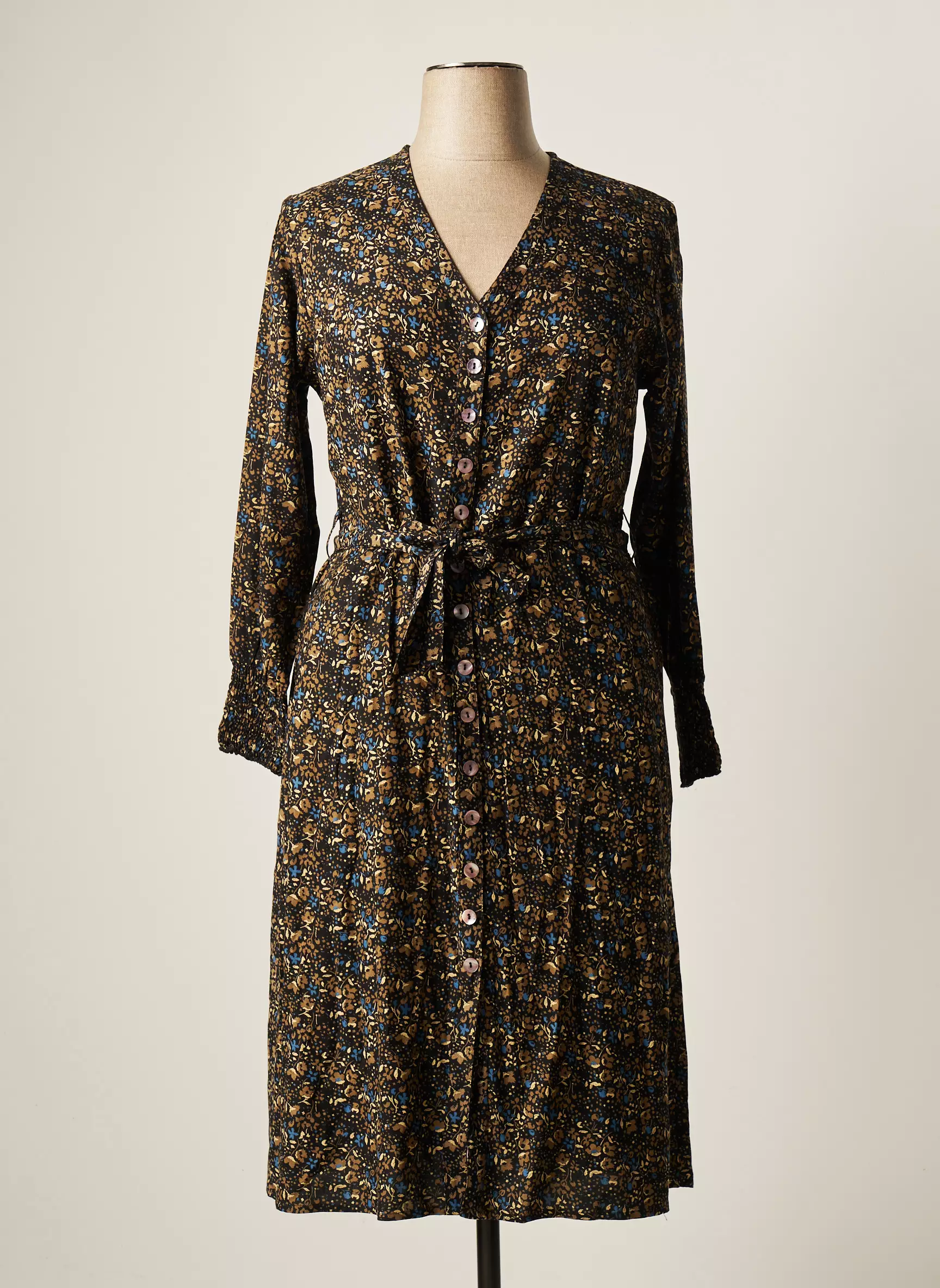 Aller Simplement Robes Mi Longues Femme couleur noir