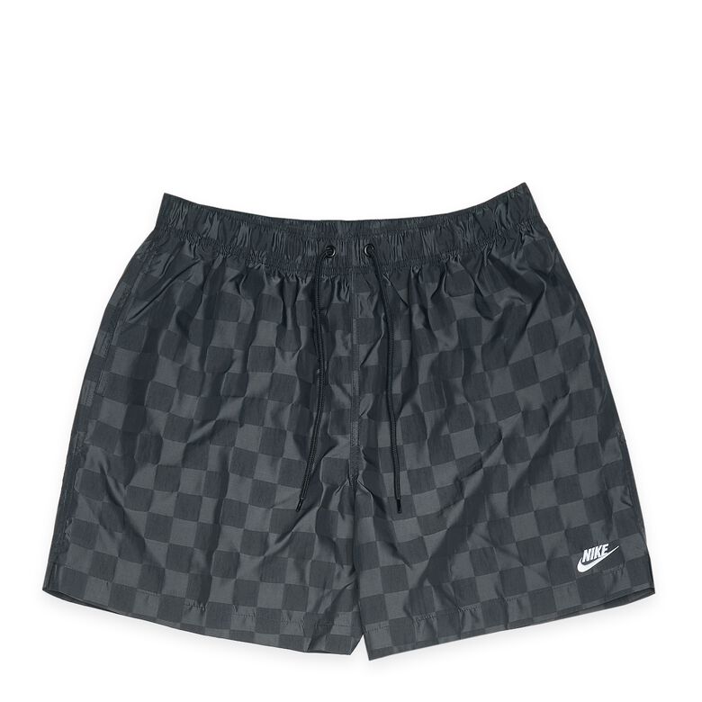 NIKE Club Flow Short Checkers black/white