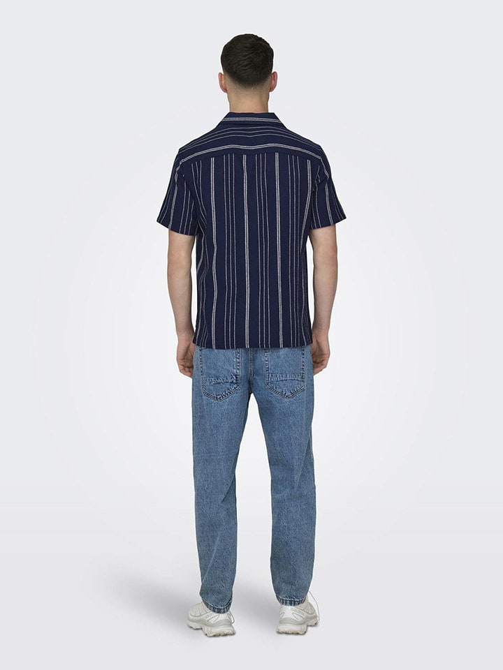ONLY & SONS Hemd in Dunkelblau günstig kaufen