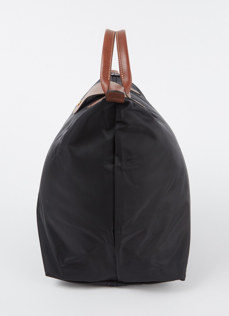 Geantă de călătorie Longchamp Le Pliage L cu detalii din piele