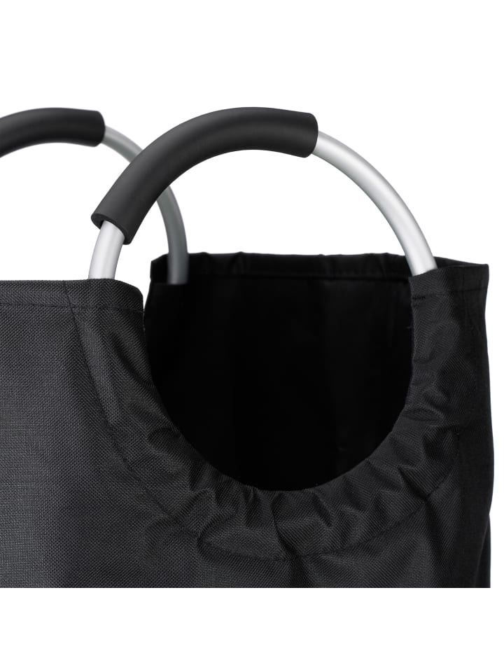 relaxdays Wäschekorb in Schwarz - (H)70 x Ø 38 cm günstig kaufen onesize