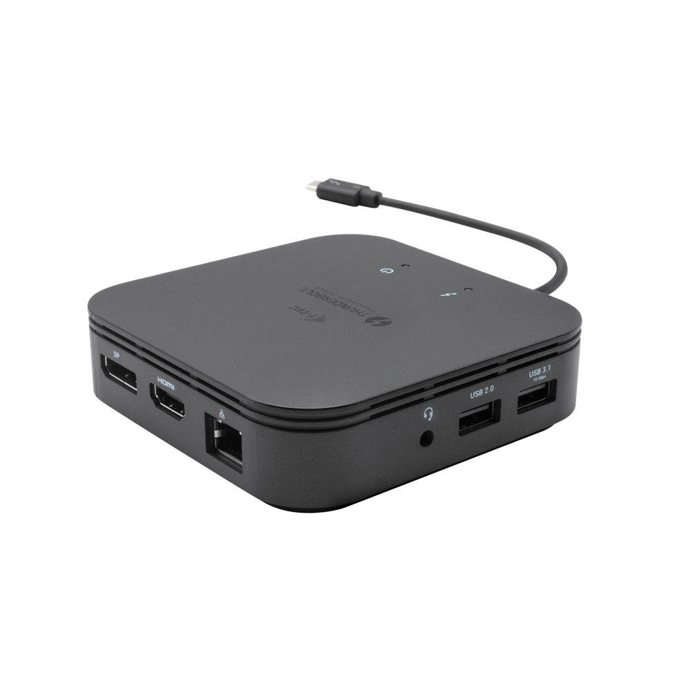I-TEC Laptop-Dockingstation Thunderbolt 3 Travel Dock Dual 4K Display + Power Delivery 60W, Notebook/Tablet Dockingstation