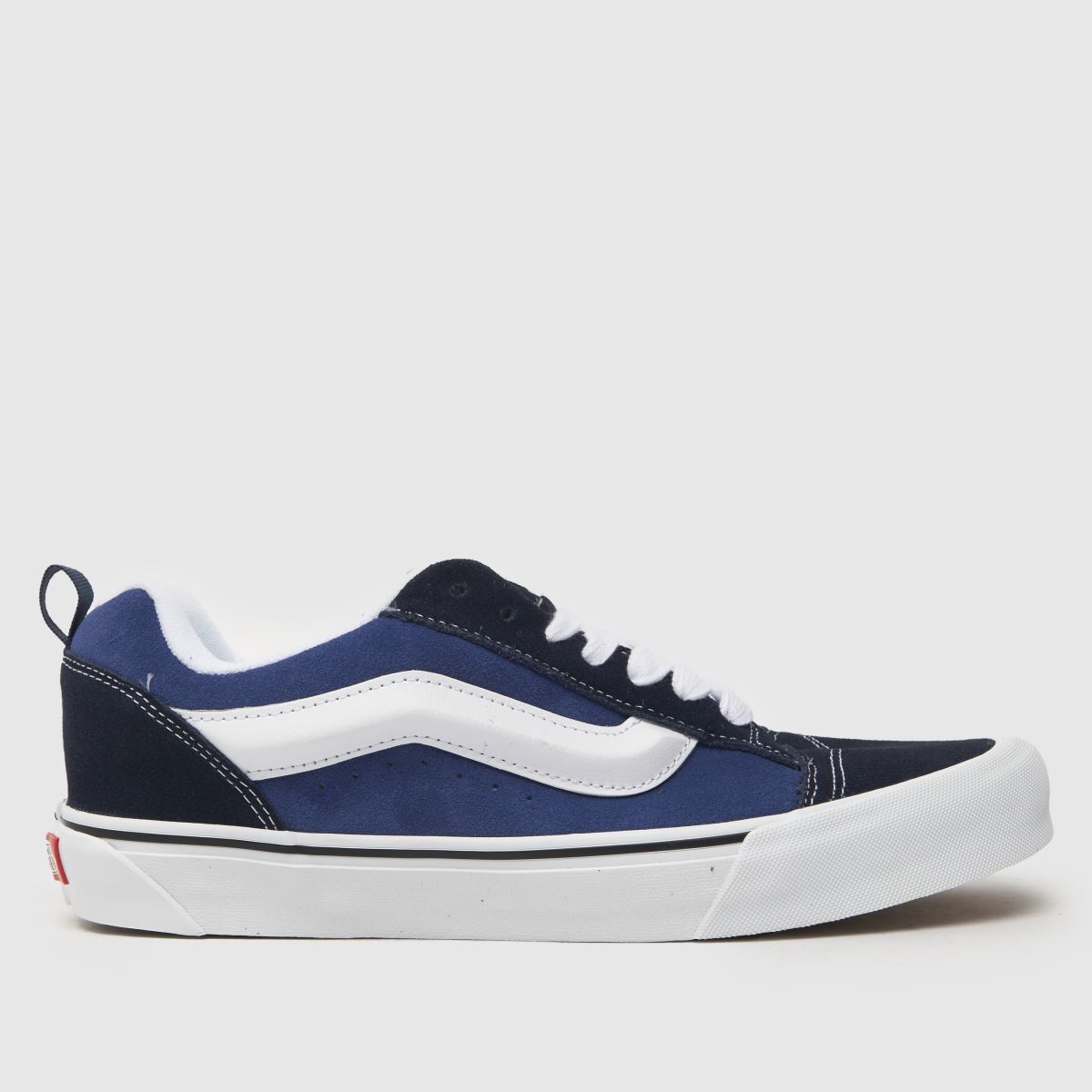 Vans – Knu School – Marinblå och vita sneakers