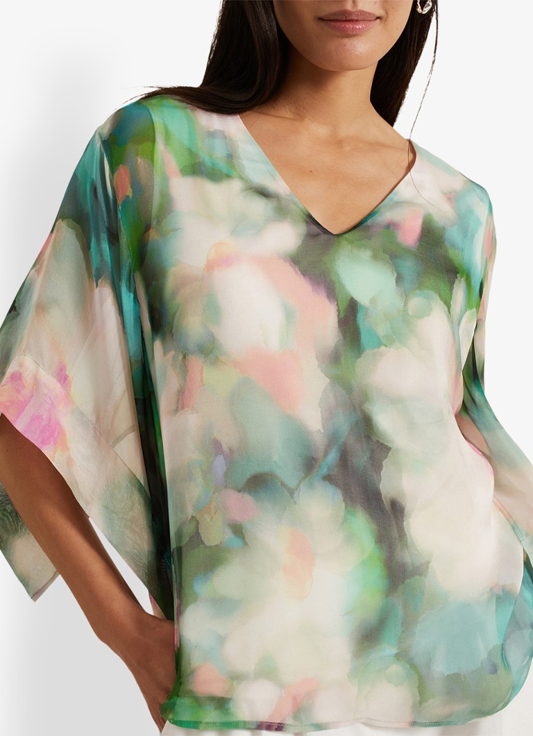 Phase Eight  Ava tuniek van zijde met print