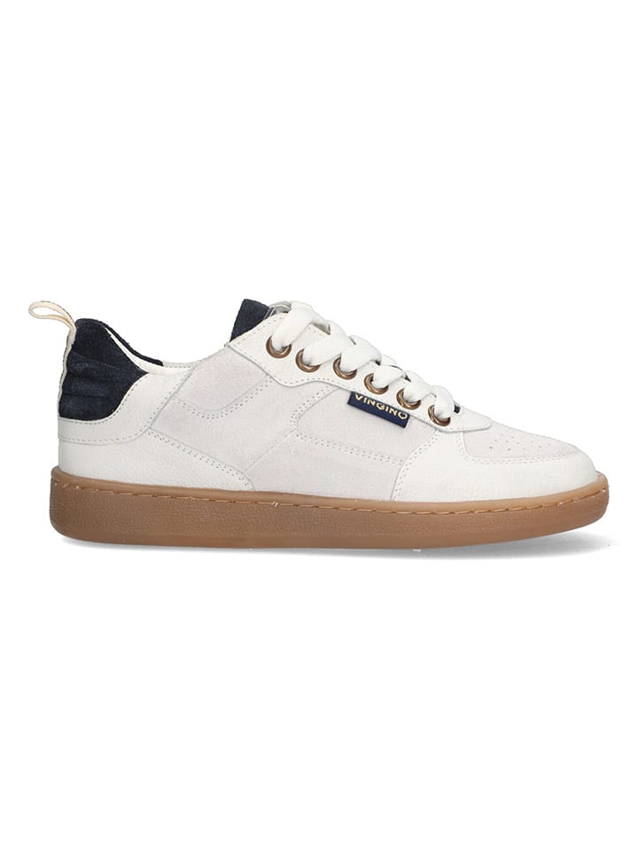 Vingino Leder-Sneakers in Creme günstig kaufen