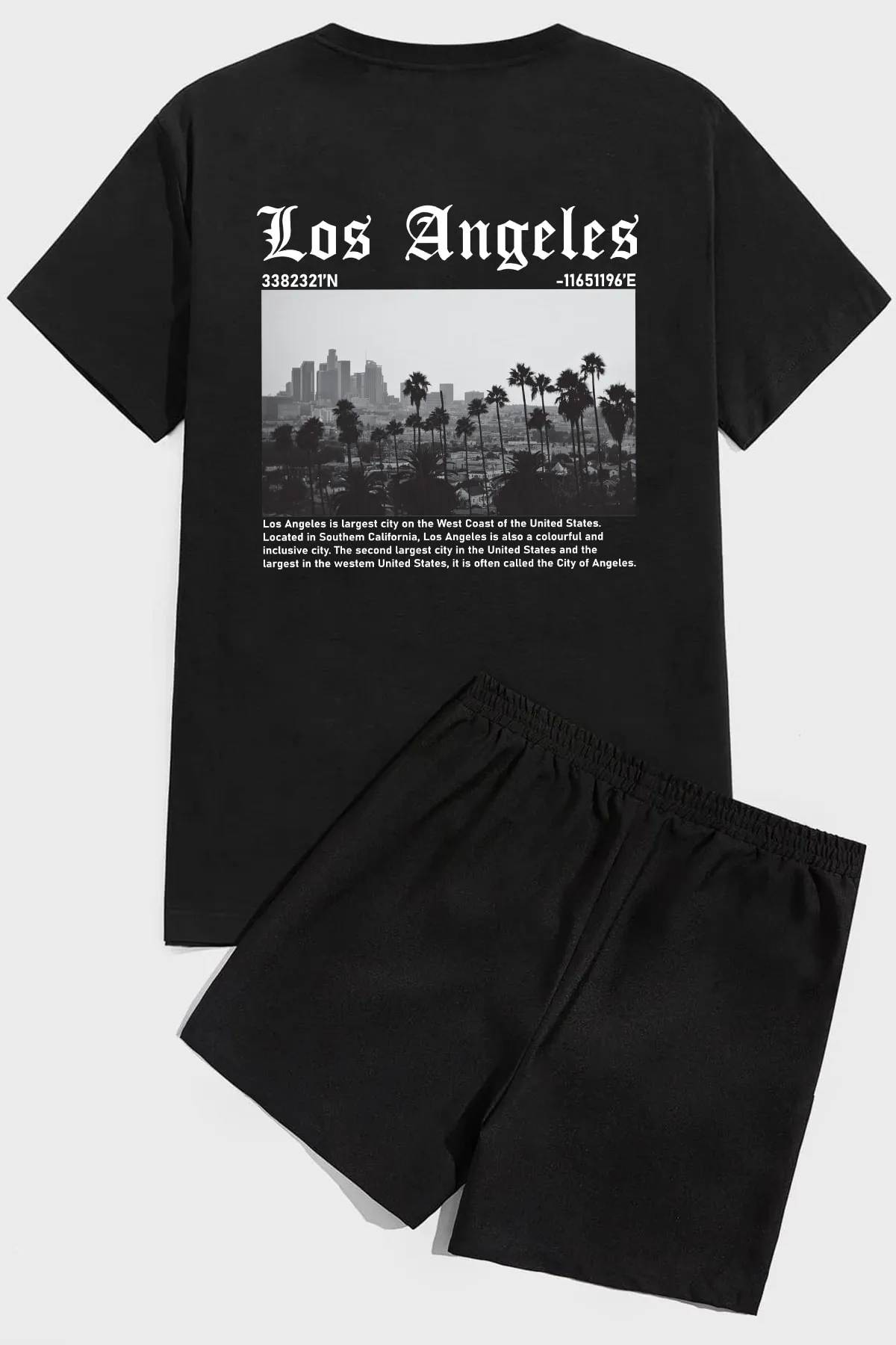 uyguntarz  Shorts-Set mit „Los Angles“-Print