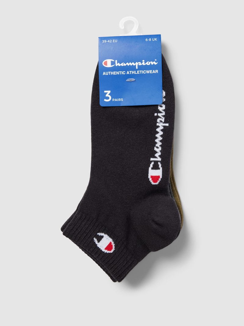 Socken mit Label-Print im 3er-Pack in olivgrün