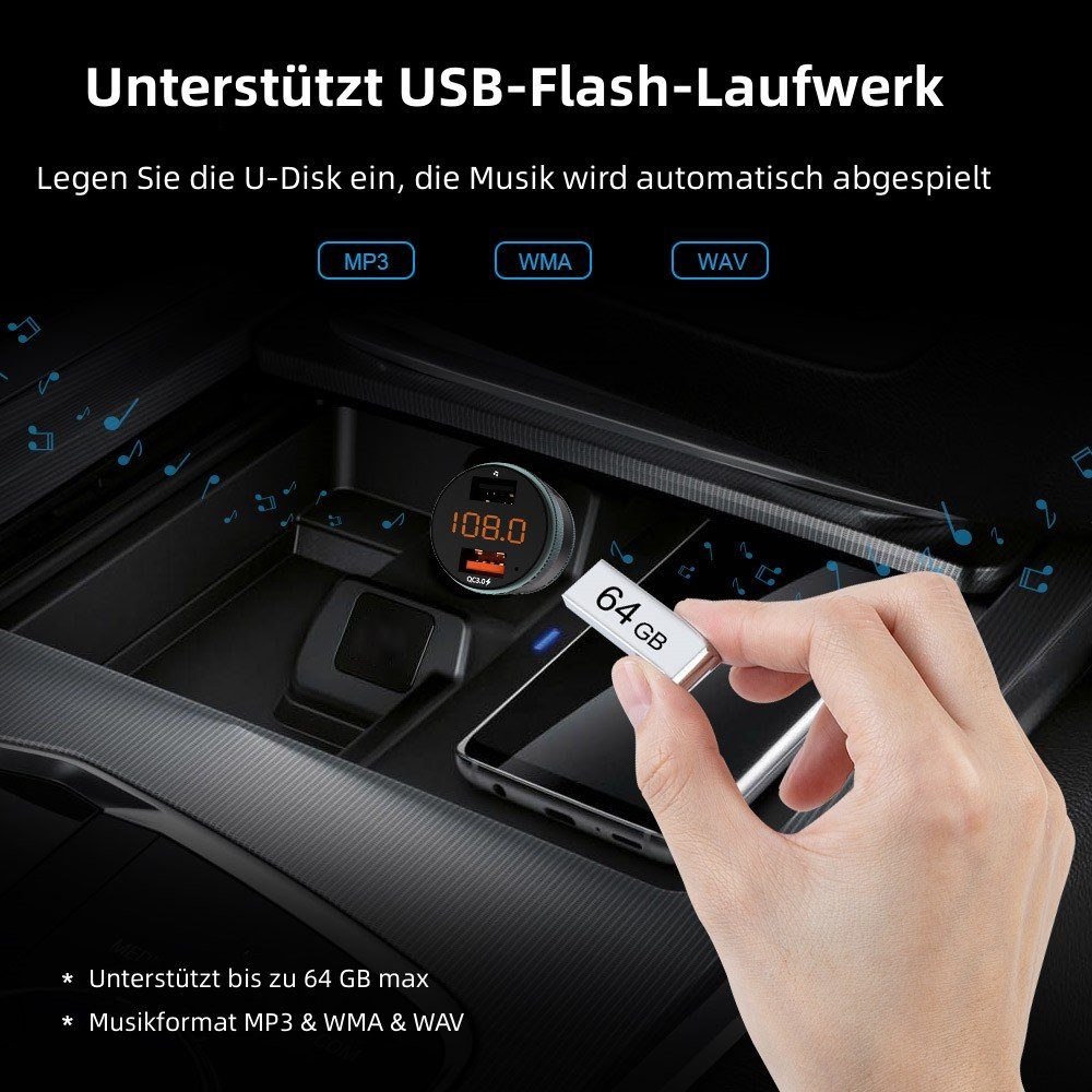 Novostella Bluetooth-Modul Zealife Bluetooth FM Transmitter QC 3.0, Packung