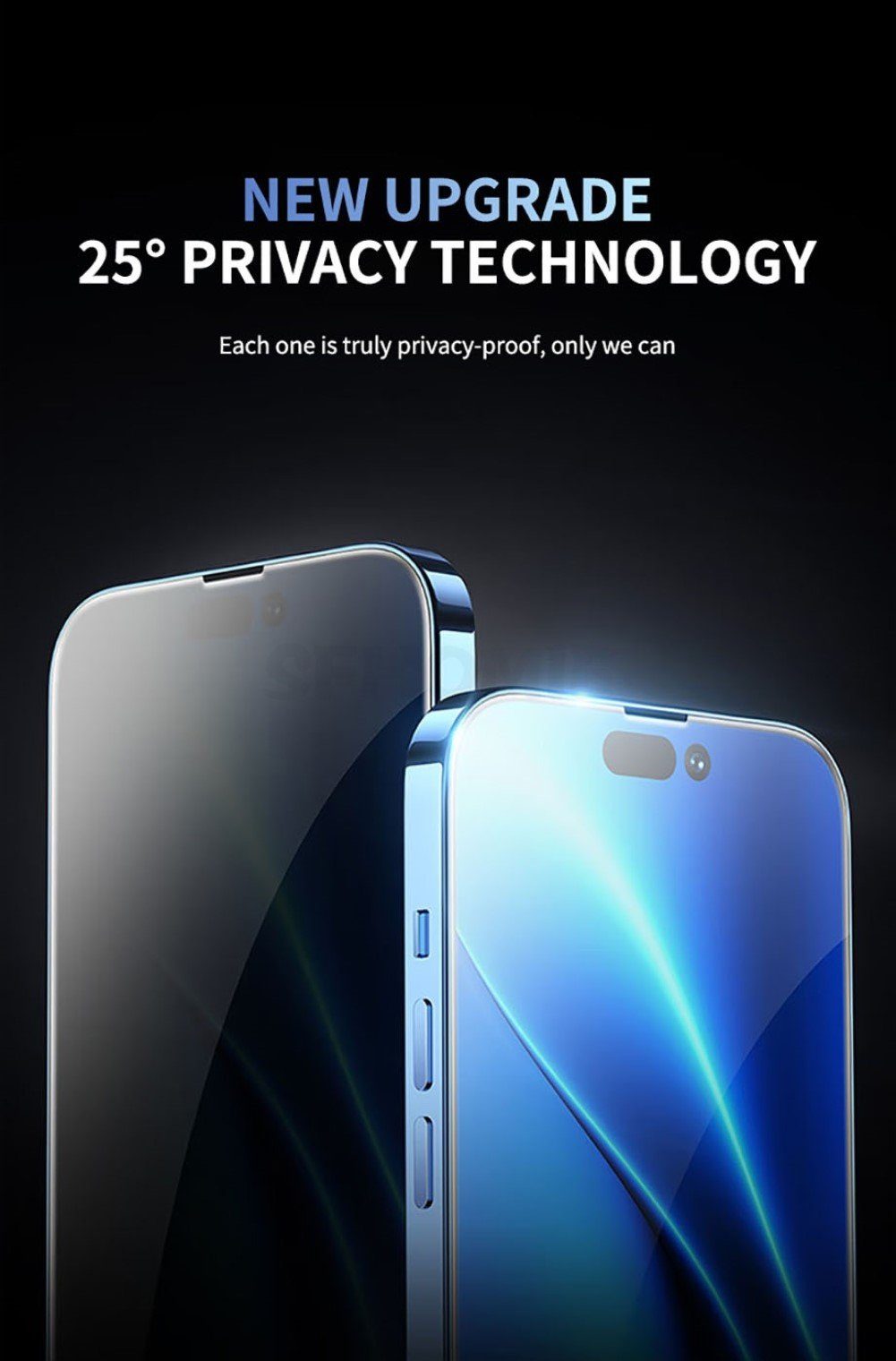 OLi Sichtschutzfolie 2X Sichtschutz Full Screen Privacy für iPhone 12 Mini, Panzer Schutz, (Spar-Set, 2-St), Deckt Kompletten Bildschirm