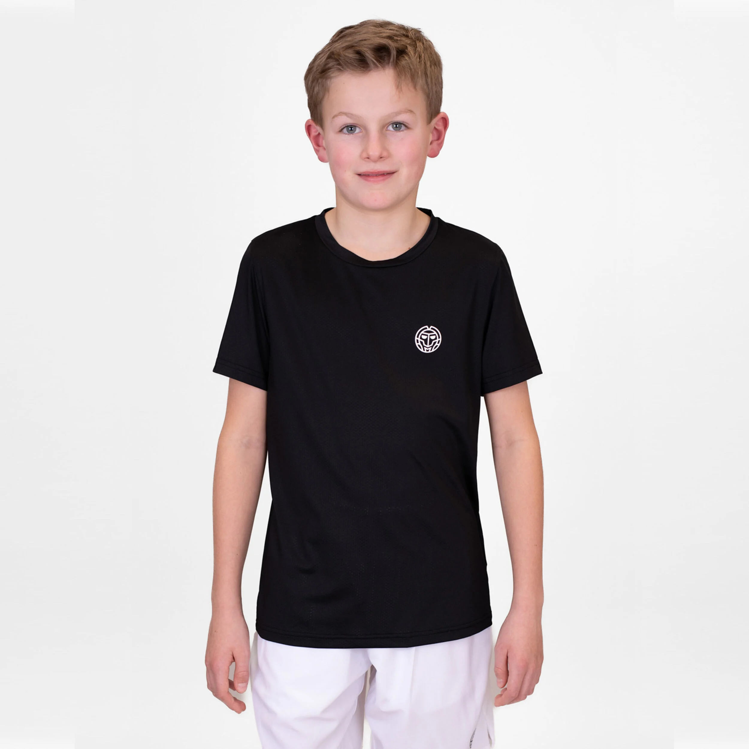 Crew T-Shirt Jungen - Schwarz