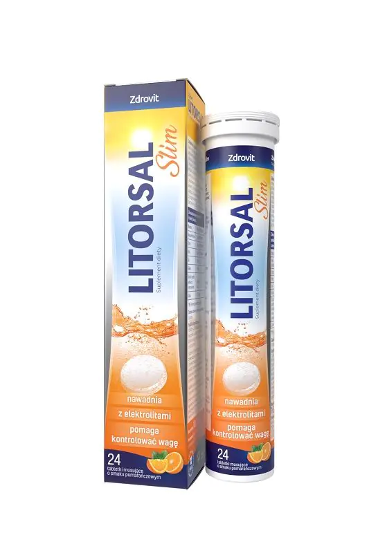 Zdrovit Litorsal Slim, šumeće tablete s okusom narandže