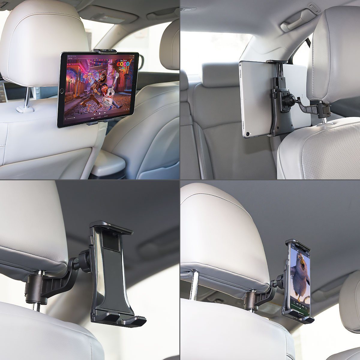 MidGard Universal Autositz-Kopfstützenhalterung für Tablet PC / Smartphone Tablet-Halterung