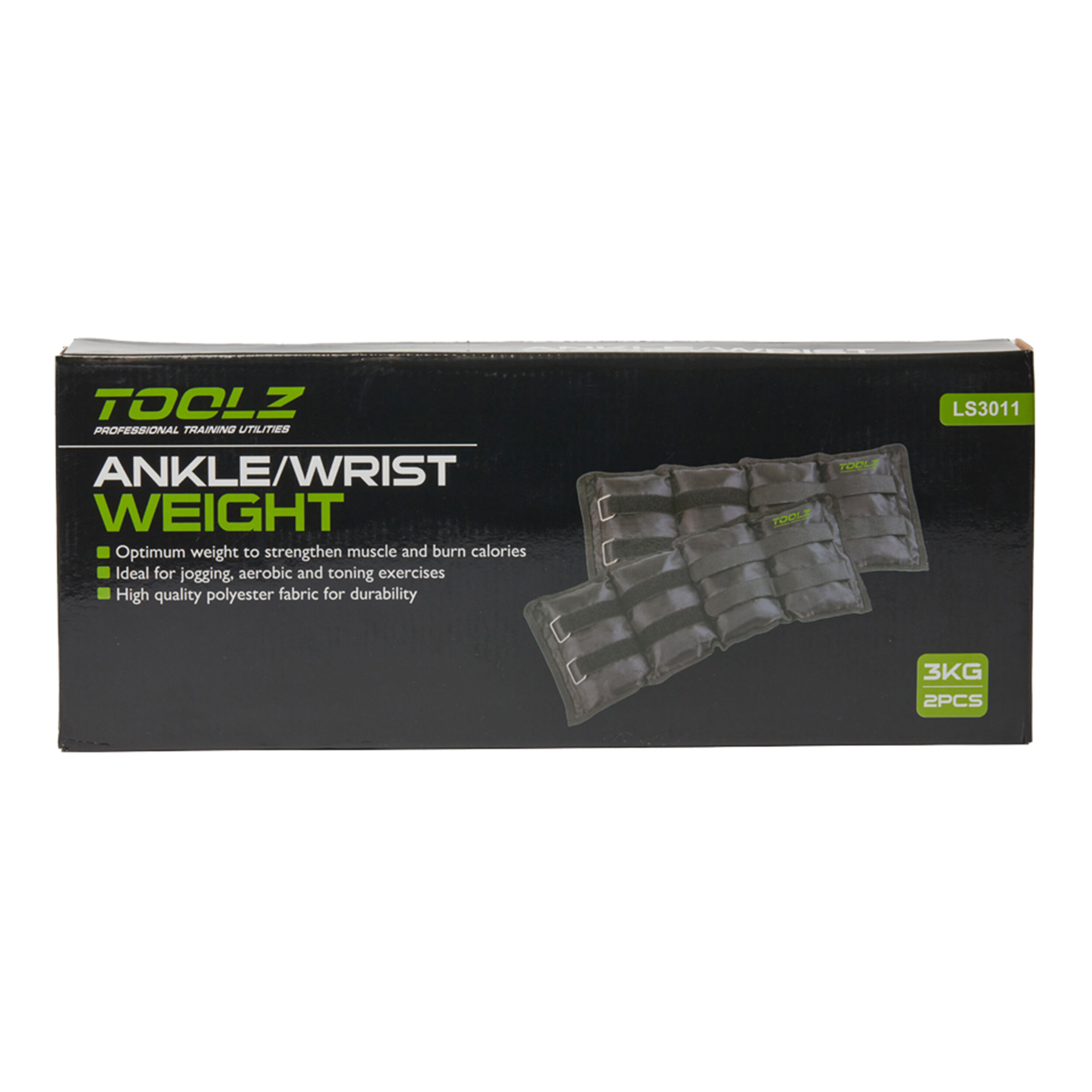 Wrist/Ankle Weight 3kg - 2pcs Gewichtsmanschetten - Schwarz