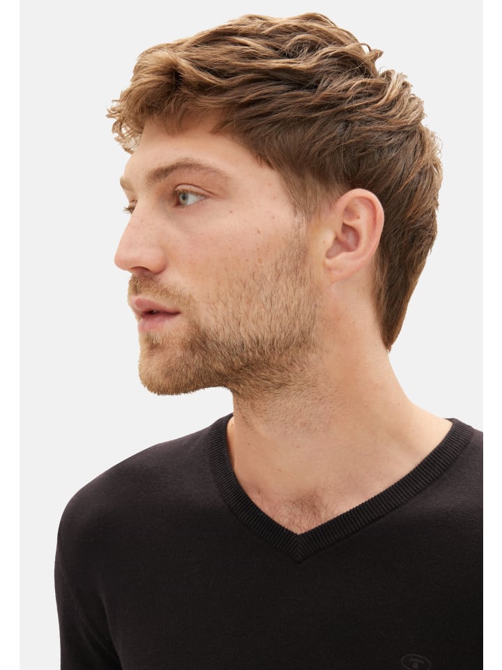 Tom Tailor Pullover 'Basic' in schwarz günstig kaufen