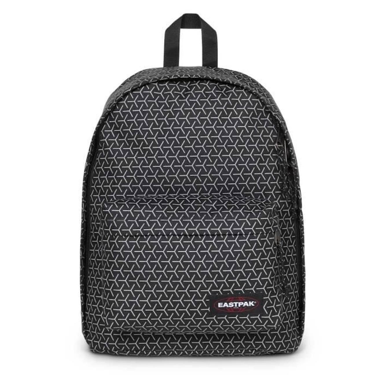 Sac à dos EASTPAK Out Of Office Refleks Meta Black 1 compartiment blanc
