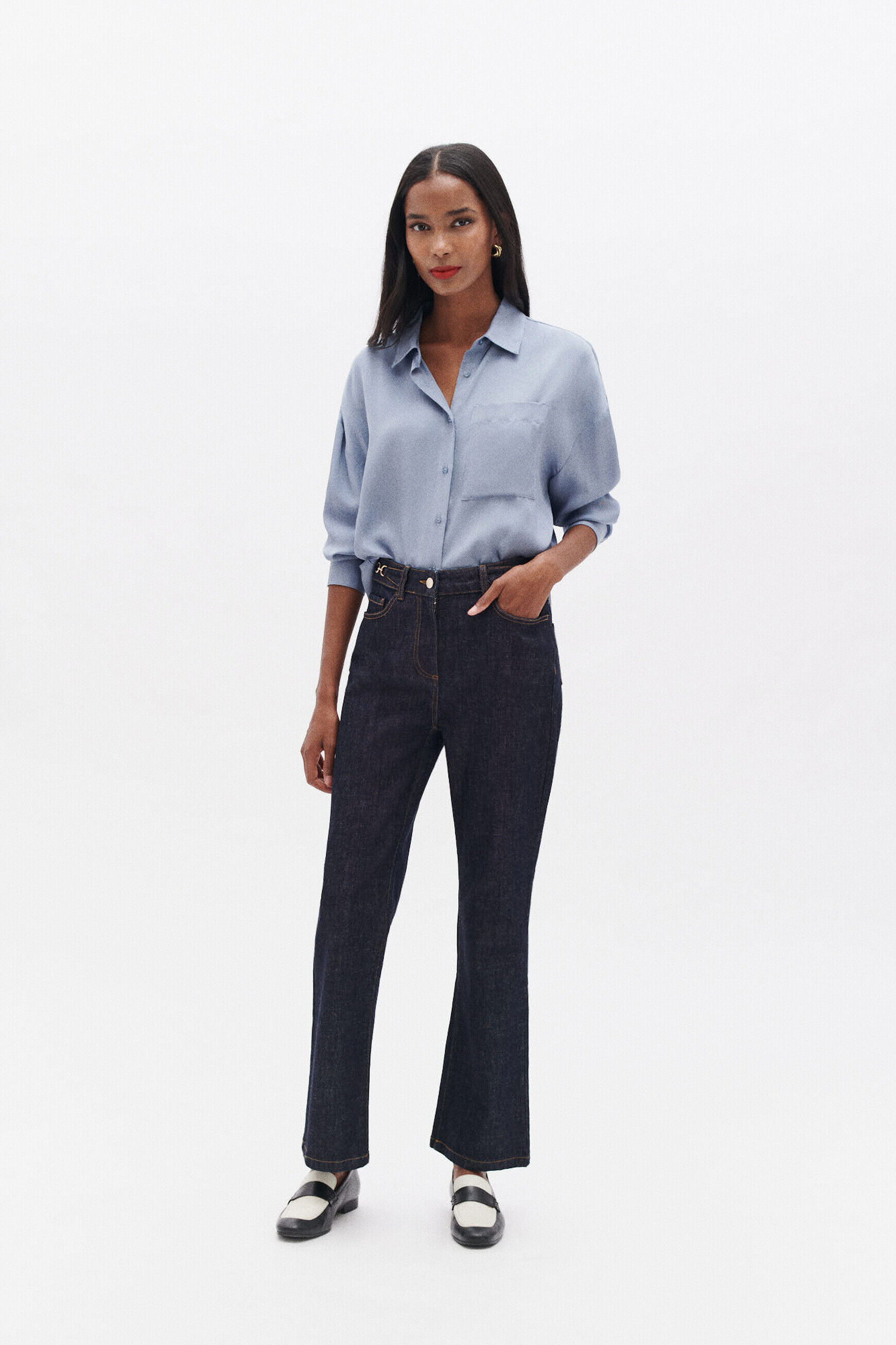 Pantalon palma denim double stone femme
