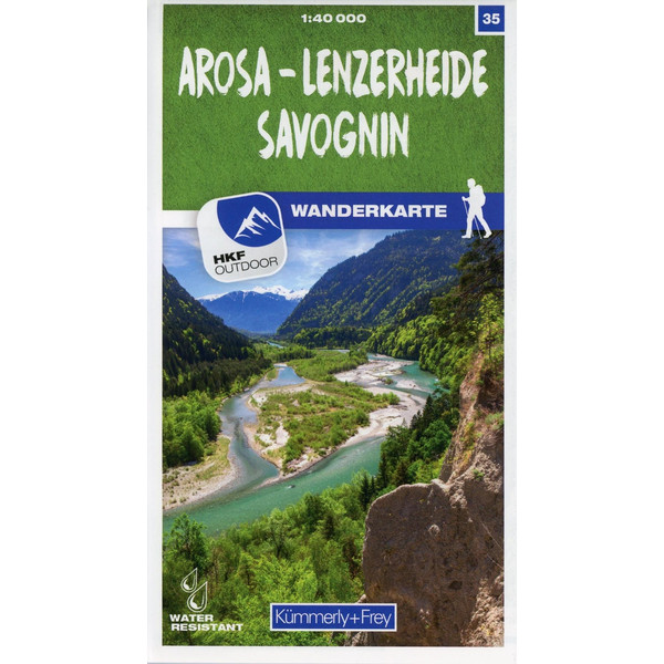 Arosa - Lenzerheide - Savognin 35 Wanderkarte 1:40 000 matt laminiert - Wanderkarte