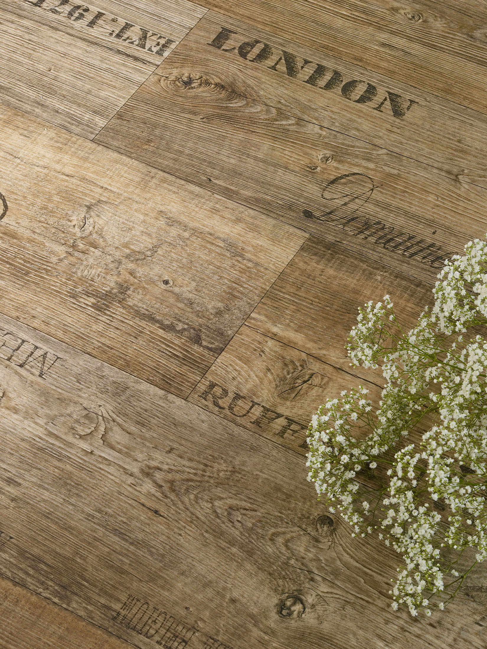 Vinechest Vinyl-Rollenware, Eiche Dunkel